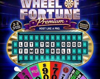 Wheel of Fortune PowerPoint Game | Editable Puzzle Template | Live Scoring | English + Spanish | Classroom, Office Party & Team Building
