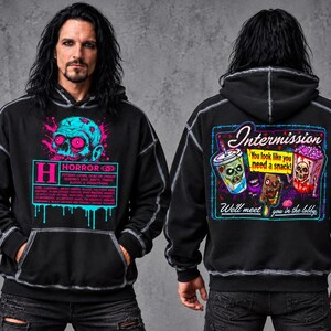 Rated H for Horror, Intermission Sunfaded Edge Fleece Hoodie (Matching Set Available)