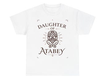 Camiseta Hija de Atabey / Camiseta con escudo floral y bandera puertorriqueña