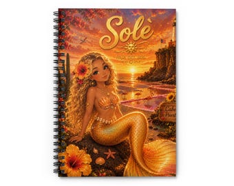 Solè Mermaid Sunset Cuaderno espiral / Diario rayado