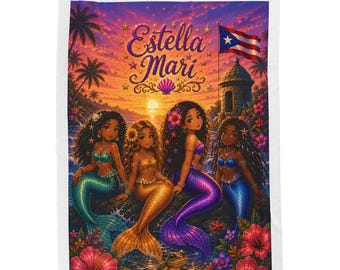 Manta de felpa Estella Mari Sirena y Amigas