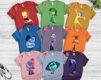 Inside Out Characters Shirts, Inside Out 2 Sweatshirt, Inside Out Group Matching, Inside Out Family Party, Halloween Matching Costume SKUB11