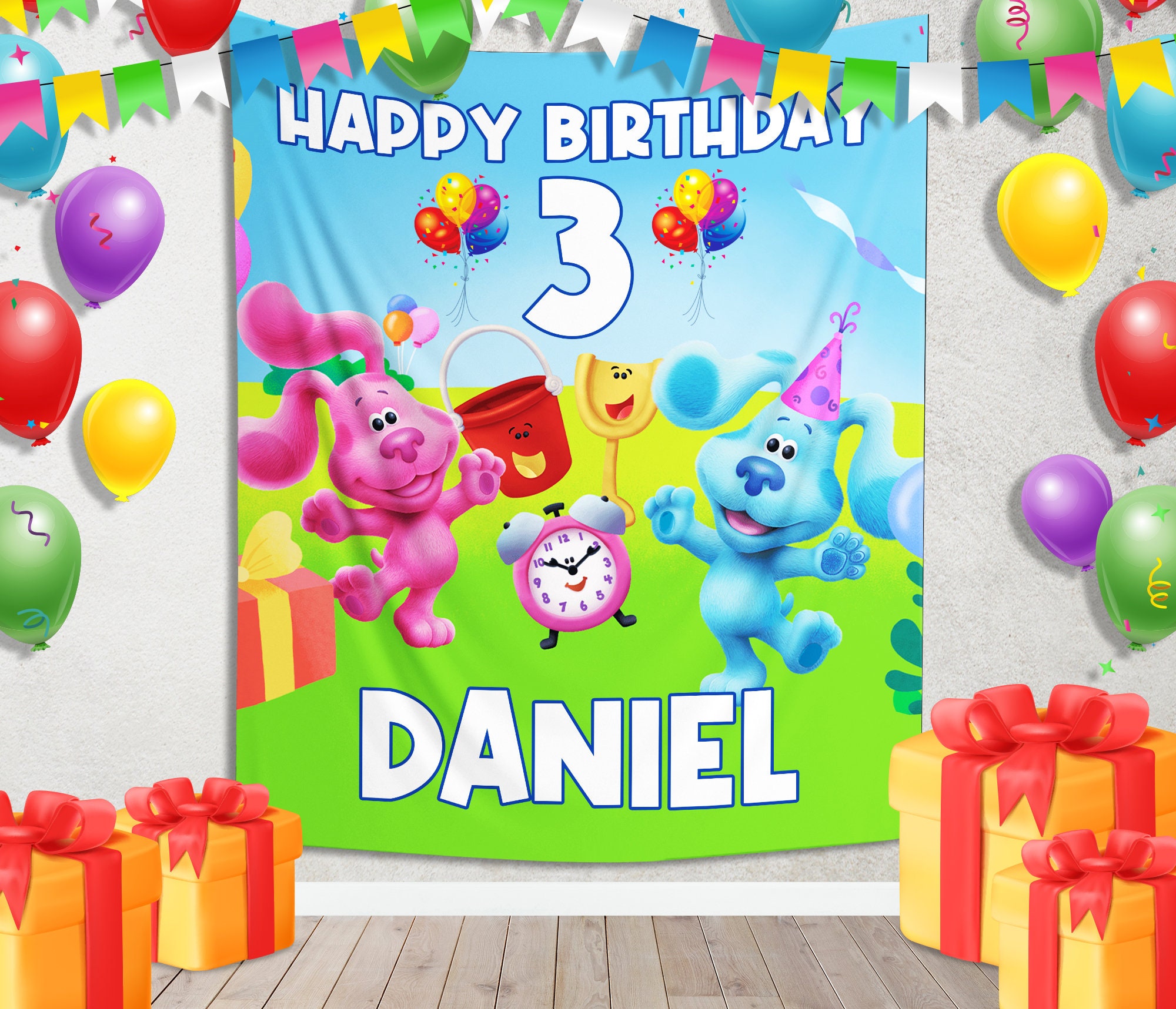 Blues Clues Birthday, Blues Clues Birthday Banner, Custom Blues Clues ...