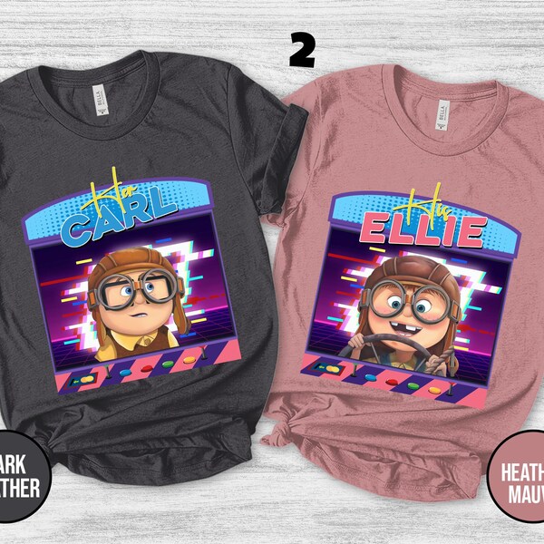 His Carl Her Ellie Couples Shirts/Carl And Ellie Shirts/Up Couple Shirt/Disney Couple Shirt/Disney Honeymoon/His Hers Couple Shirt OGO412