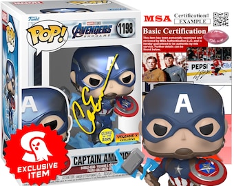 Chris Evans Autographed Captain America Funko Pop | Winter Solider Avengers Marvel | Signature with COA