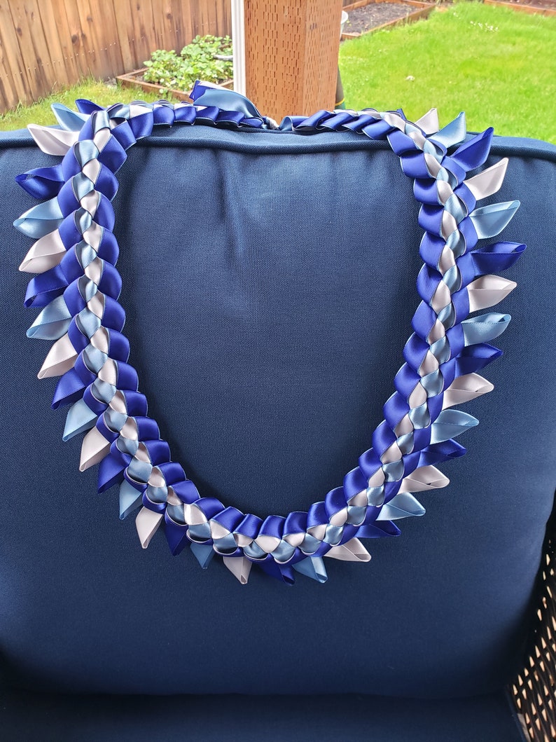 Graduation Warrior Ribbon Lei (custom) - Etsy