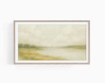 Warm Abstract Landscape Samsung Frame TV Art