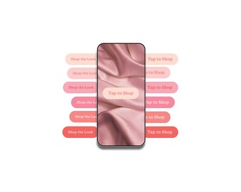 Valentine's Instagram Tap to Shop Button 12 Pack Stickers