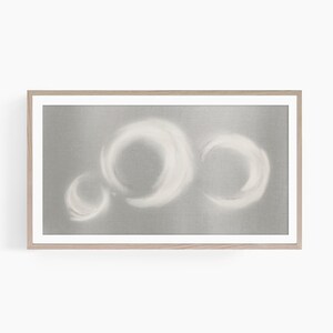 Círculos abstractos imprimen Samsung Frame TV Art