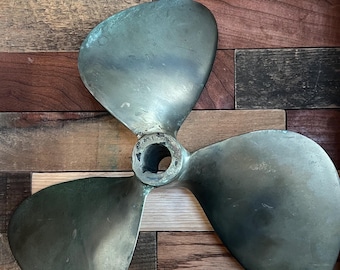 Vintage 1965 Michigan Wheel Ni-Bral Bronze Boat Propeller – 3-Blade Inboard Marine (14RH14 15P)