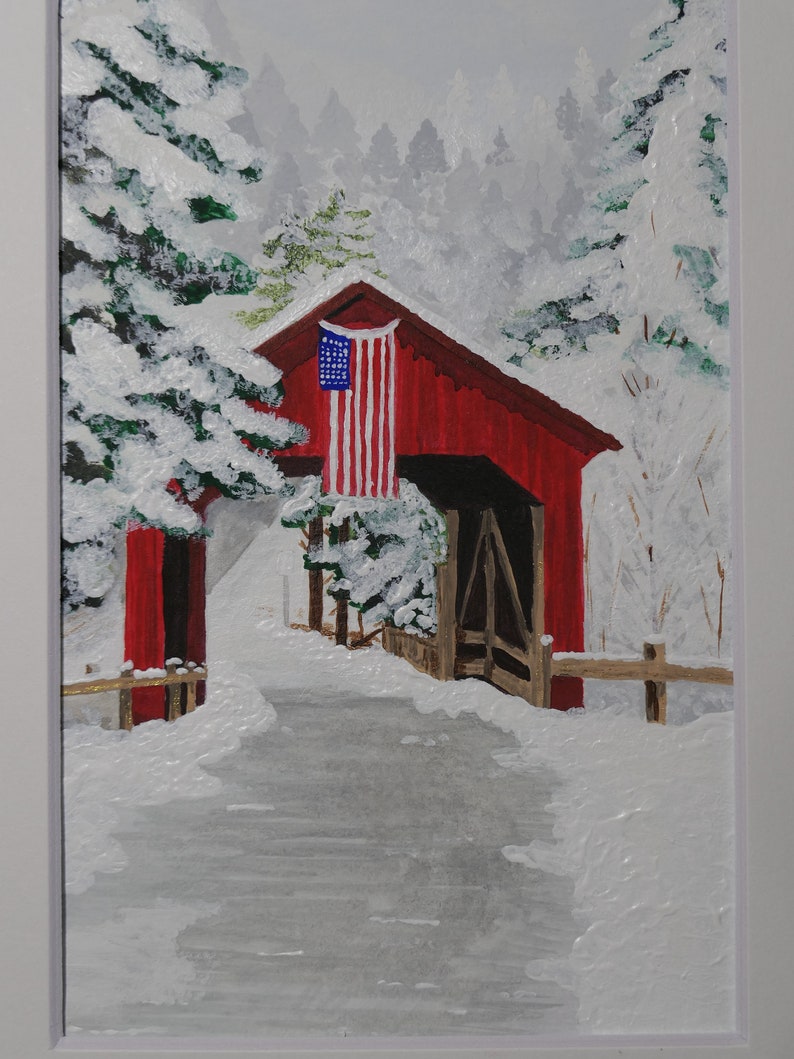 Salute Watercolor Painting 4 x 6 inch matted picture by JadoreArtCreations WC-010