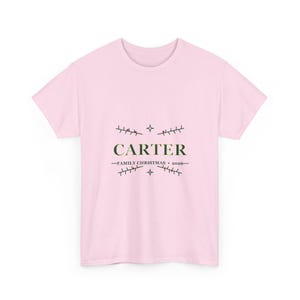 Personalized Family Christmas Shirt, Custom Last Name Holiday Tee, Adult Christmas Photo Shirt image 6
