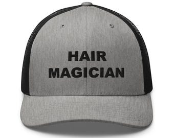 Hair Magician 3D Puff Trucker Hat, Hairstylist Gift, Salon Owner Cap, Hairdresser Hat