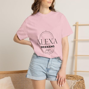 Camiseta personalizada para despedida de soltera, camiseta personalizada de colores cómodos para el fin de semana de la novia, regalo para el grupo nupcial imagen 4