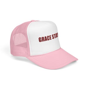 Grace Stays Christian Embroidered Hat, Faith Trucker Cap for Women, Christian Encouragement Gift image 5