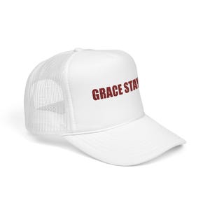 Grace Stays Christian Embroidered Hat, Faith Trucker Cap for Women, Christian Encouragement Gift image 6
