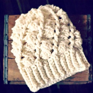 Geraldine Beanie//Bulky Beanie//Crocheted Beanie