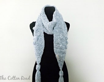 Forever Scarf, Traditional Long Scarf, Bulky Scarf, Velvet Scarf