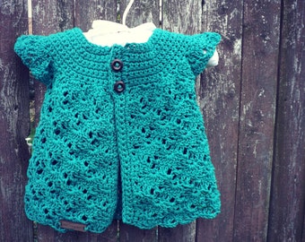 Lacy Little Girl Sweater