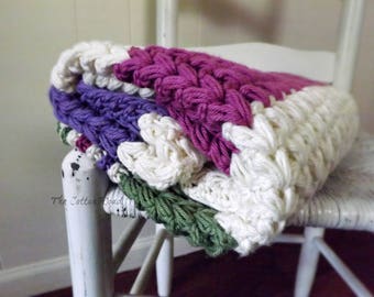 Puff Stitch Baby Blanket