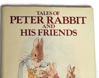 Tales of Peter Rabbit and His Friends Beatrix Potter Stories and Illustrations Vintage Children's book 1984 Colored Illustrations HB, DJ
