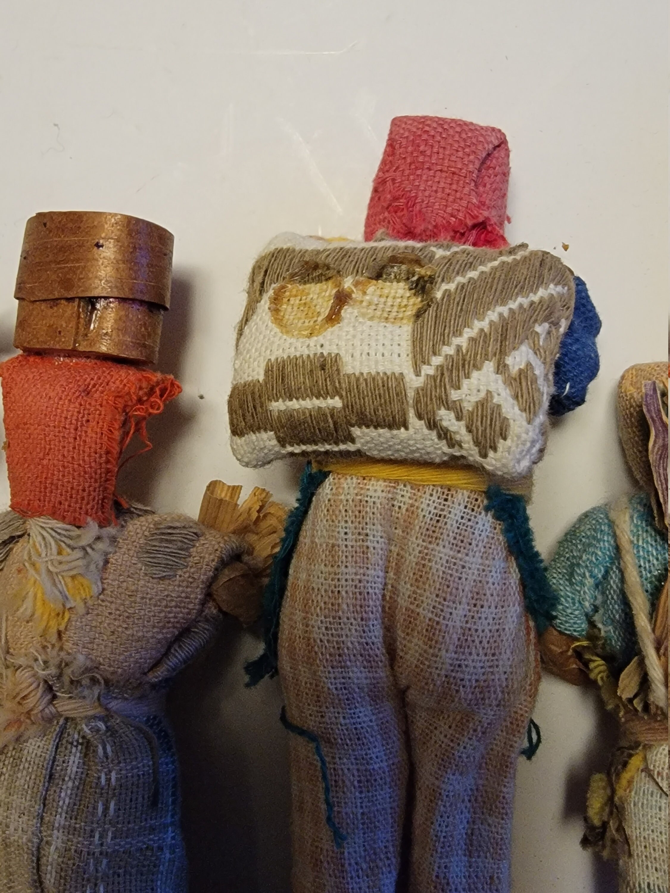 Vintage Guatamalen Doll Figurines Collection Folk Art Dolls Set of Six ...