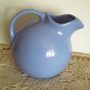 Hall Pitcher, Hall Blue Pitcher, Pitcher, Vintage Pitcher, Collectible, Kitchen, Water Pitcher, Blue Hall Pitcher, by colonialcrafts on Etsy