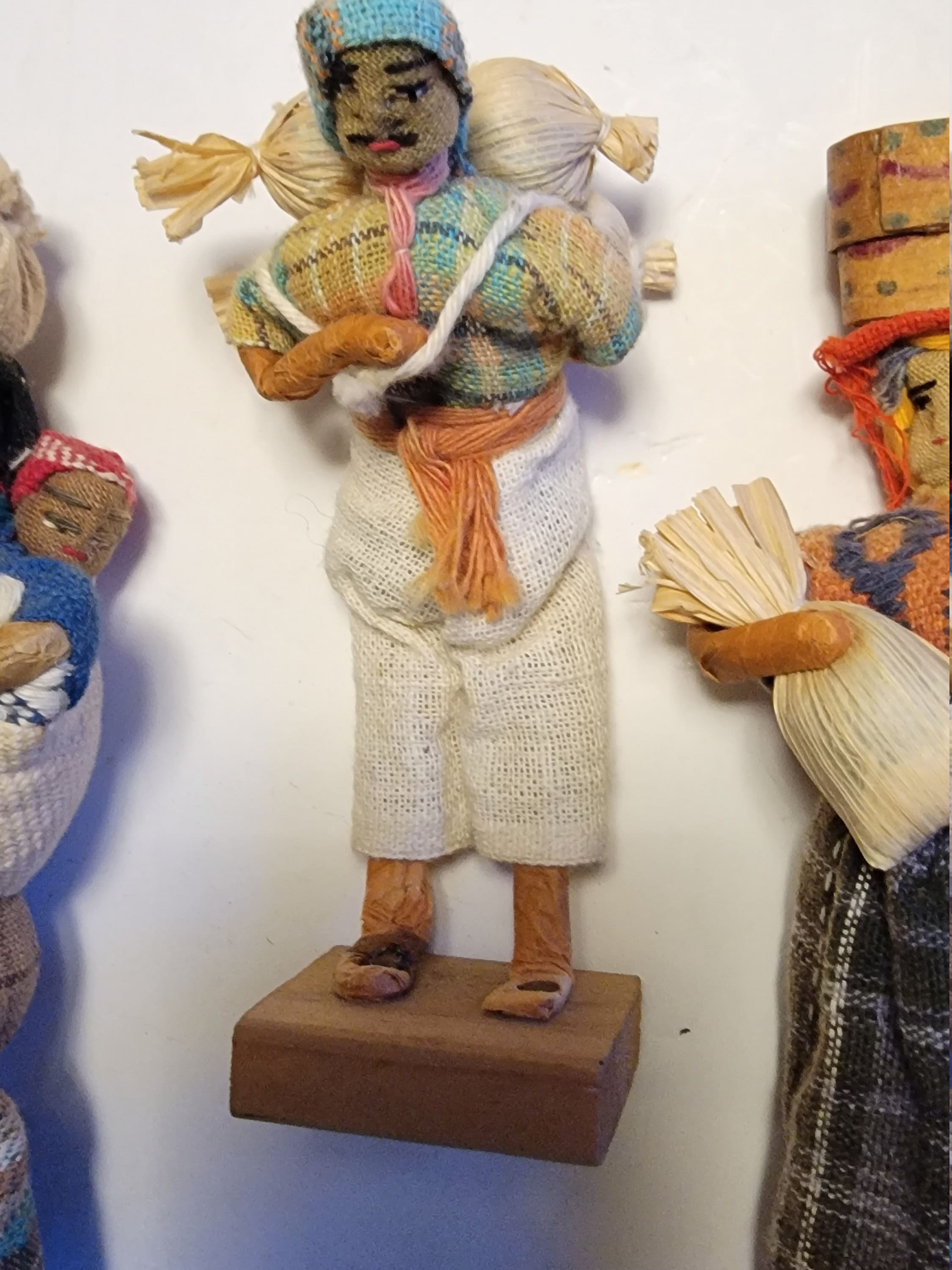 Vintage Guatamalen Doll Figurines Collection Folk Art Dolls Set of Six ...