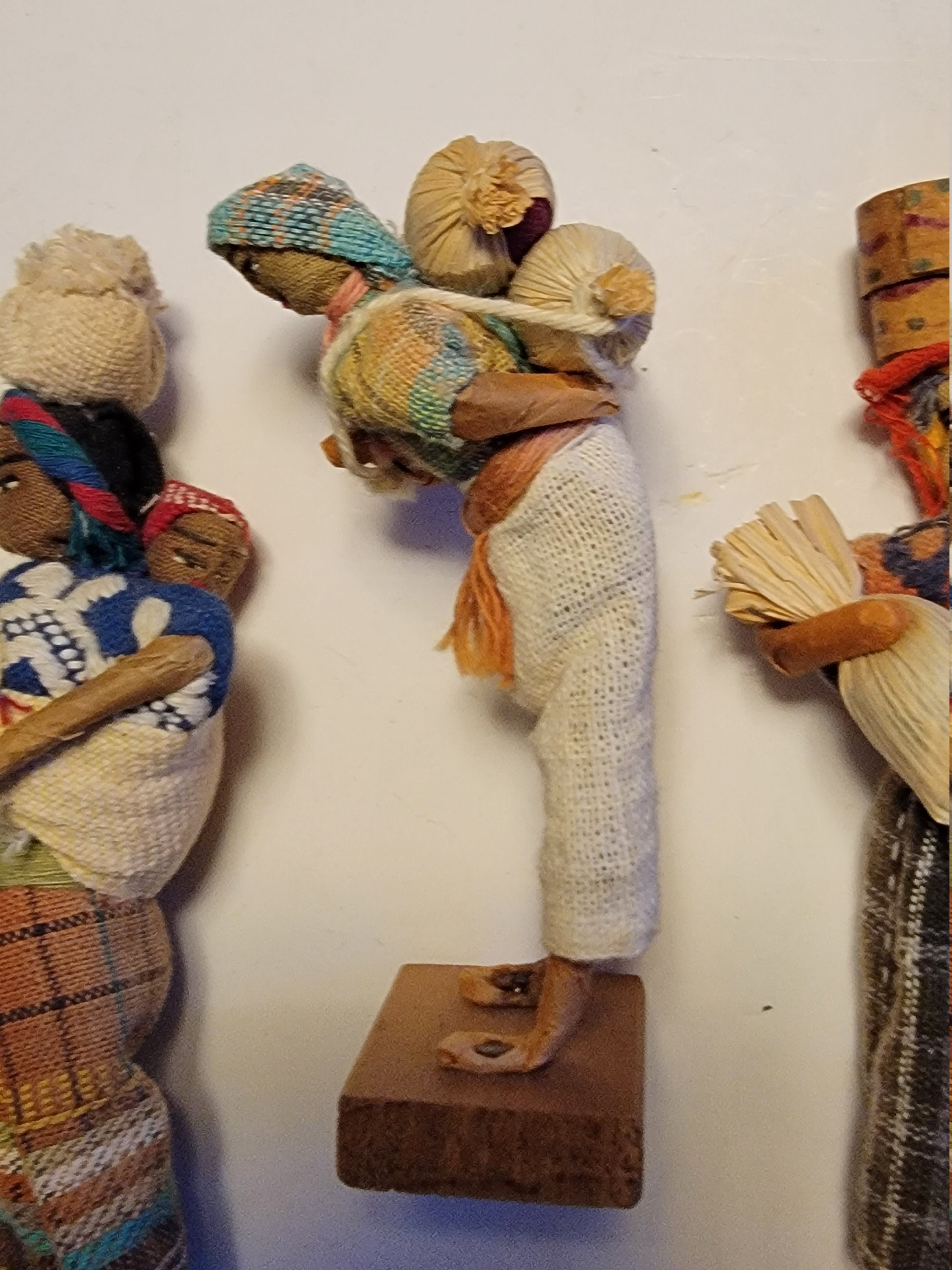 Vintage Guatamalen Doll Figurines Collection Folk Art Dolls Set of Six ...