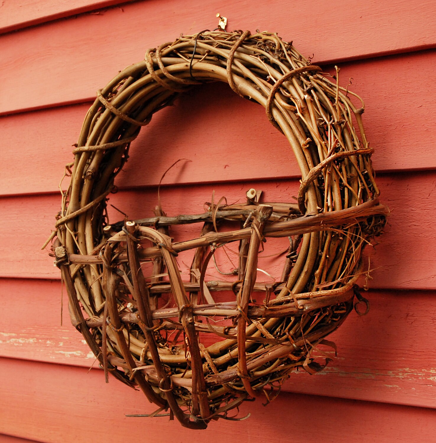 Grapevine basketGrapevine Wall Basket Planter grapevine Etsy