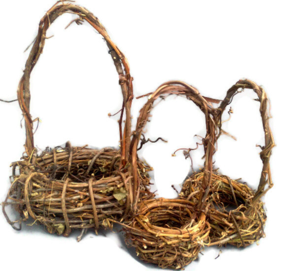 Grapevine Basket Set Rustic grapevine baskets wedding Etsy