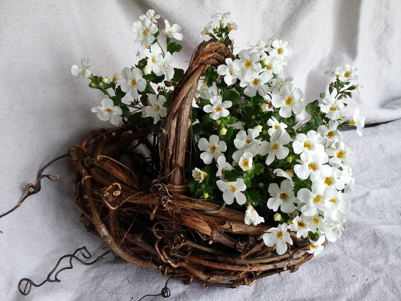 Flower Girl Basket Set of Three Rustic Grapevine Baskets Grapevine Wedding Decoration Bridal Gift Made In Michigan by colonialcraft on Etsy