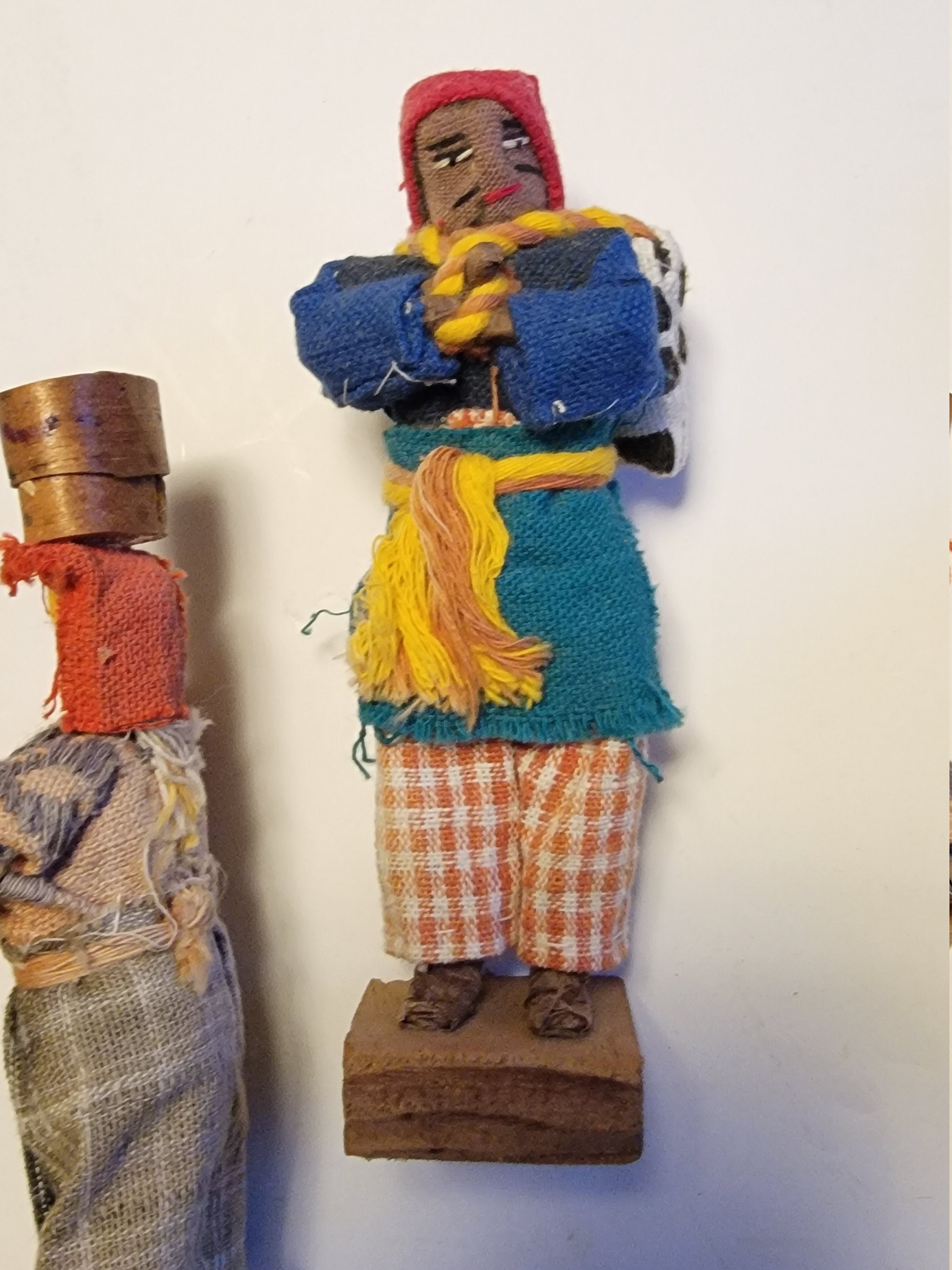 Vintage Guatamalen Doll Figurines Collection Folk Art Dolls Set of Six ...
