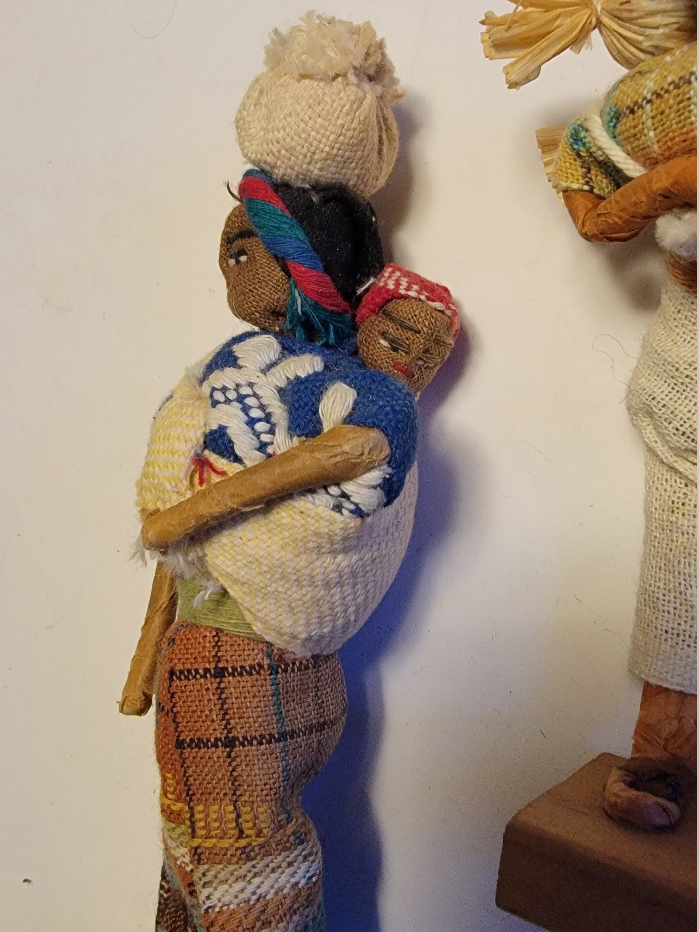 Vintage Guatamalen Doll Figurines Collection Folk Art Dolls Set of Six ...