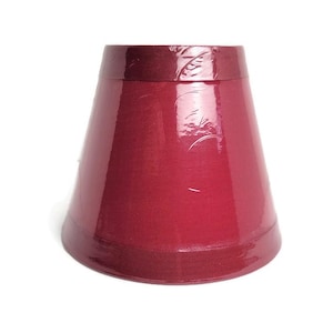 Burgandy Red Modern Classic Lamp Shade for Electric Candle Style Accent Lamp Small Clip On Lamp Shade for Electric Candelabra