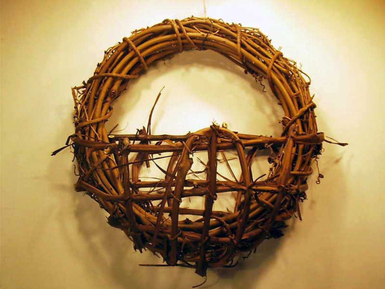 Grapevine basketGrapevine Wall Basket Planter grapevine Etsy