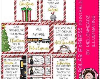 polar express printable tickets etsy