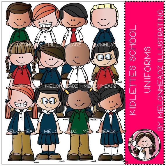 Kids In School Uniform Clipart Free