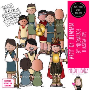 Army of Helaman clip art, Stripling Warriors clip art LDS clip art Mini
