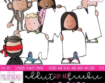 Melonheadz Addicts June 2025 clip art, Alphabet Mini