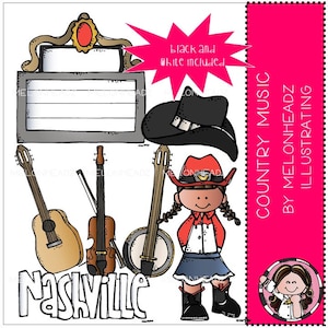Countrymuziek clip art-mini