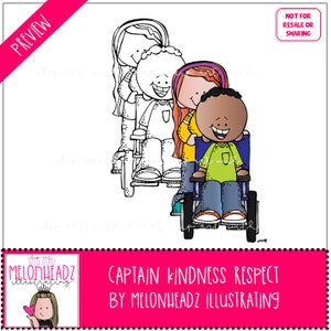Captain Kindness Clip Art - Respect - Mini - Etsy
