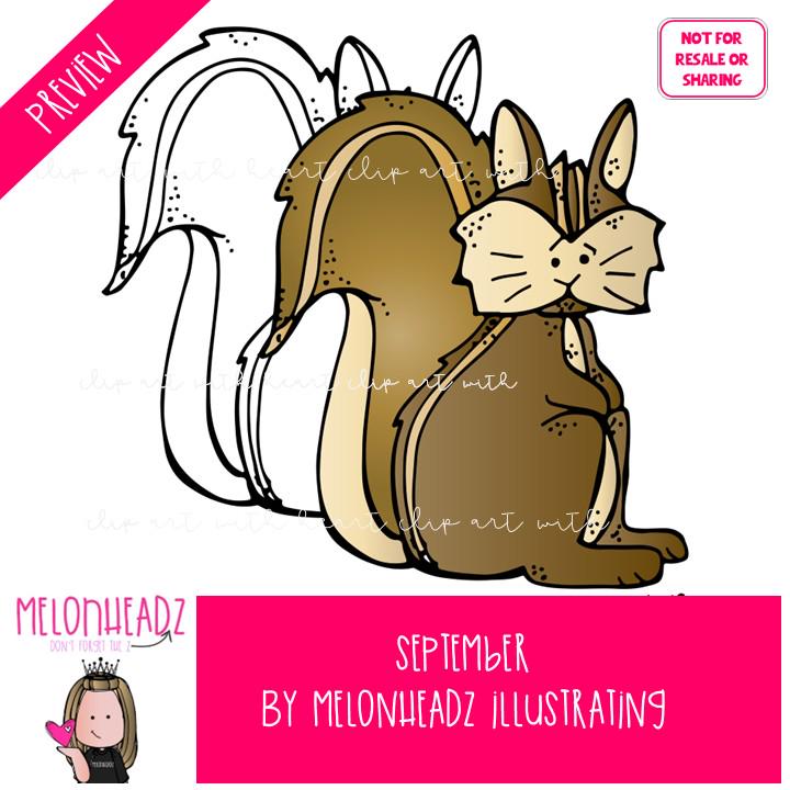 September Clip Art Fall Clip Art Mini - Etsy