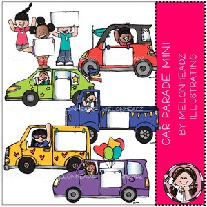 Car Parade clip art - Mini