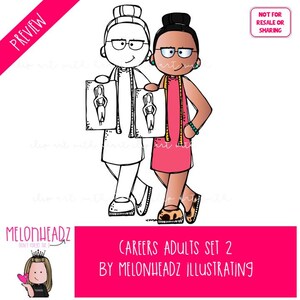 Career 2 Clip Art, Adults, Occupation, Job Mini - Etsy