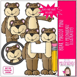 Bear Mascot clip art - Mini