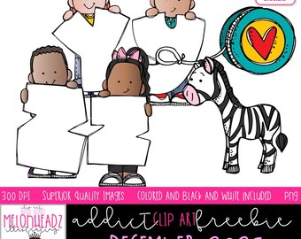 Melonheadz Addicts December 2025 clip art, Alphabet Mini