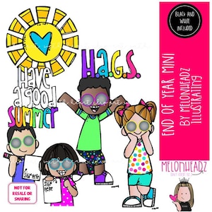 Imágenes prediseñadas de fin de año Imágenes prediseñadas de último día de clases Imágenes prediseñadas de verano Mini