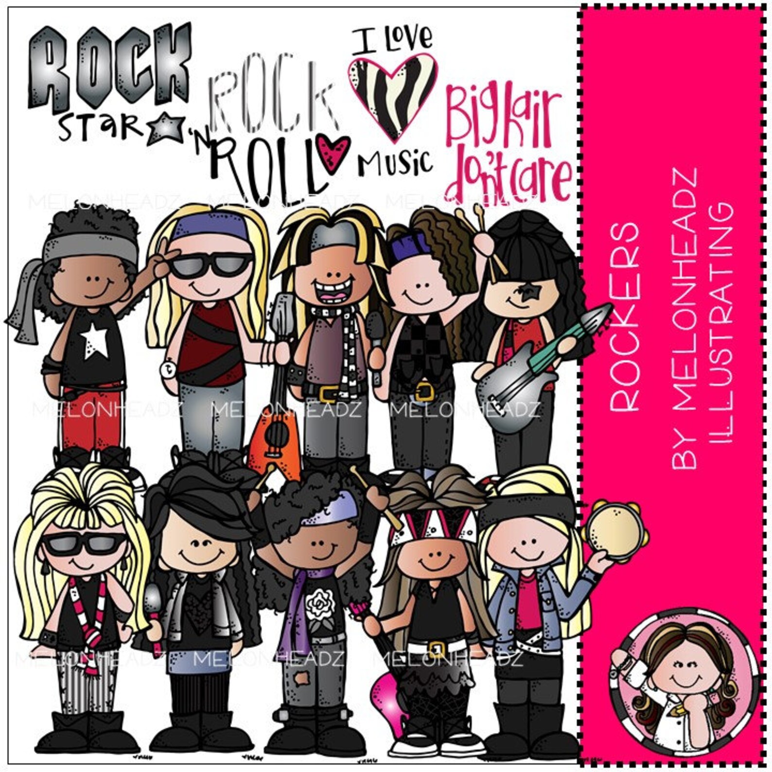 Rockers Clip Art - COMBO PACK - Etsy