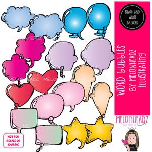 Ordbubbla clipart, tal, citat, tanke KOMBINATIONSPAKET